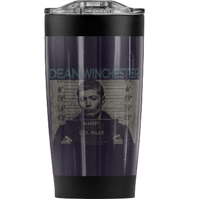 Supernatural Dean Mug Shot Steel Tumbler 20oz Coffee Travel Mug