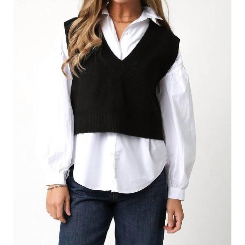 Women's Taiga Sweater Vest - OLIVACEOUS - image 1 of 4