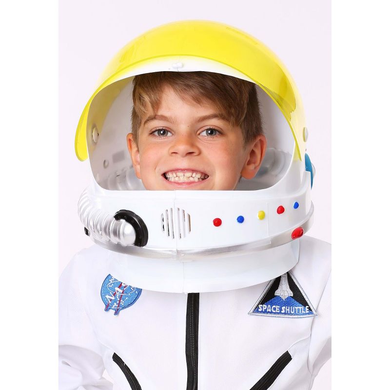 HalloweenCostumes.com    Childrens Astronaut Helmet, White, 1 of 6