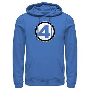 Men's Marvel: Fantastic Four Classic Logo Pull Over Hoodie - 1 of 4