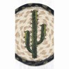 Earth Rugs Lodge Cabin Round Coaster 7" – Rustic Saguaro Cactus Table Protector - 3 of 3