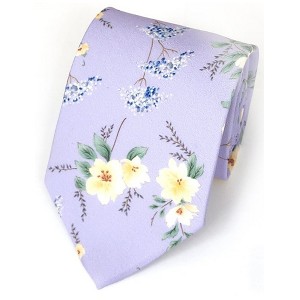 Men's Floral Cotton 3.35 Inch Wide And 58 Inch Long Neckties - 1 of 3