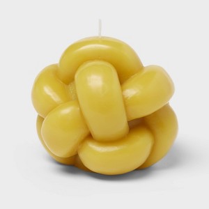 Yellow Knot Figural Candle - Room Essentials™ - 1 of 3