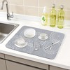 REGALWOVEN Large Diatomaceous Stone Dish Drying Mat for Kitchen Counter, Dishes, Cups, and Utensils - 2 of 4