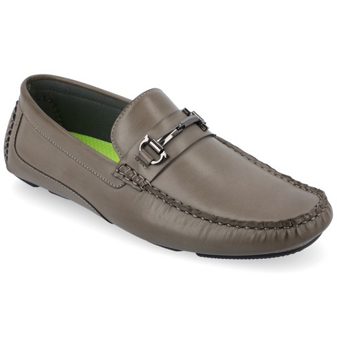 Vance Co. Mens Holden Tru Comfort Foam Slip-on Bit Driving Loafer, Grey ...