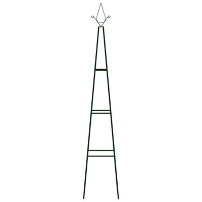 vidaXL Climbing Plant Rack Set of 2 Dark green Powder-coated iron