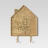Sweet Home Wall Sign with Hooks Gold - Threshold™ - image 3 of 3