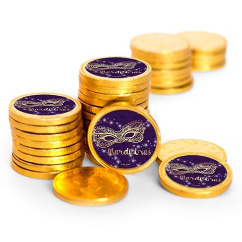 84ct Mardi Gras Candy Chocolate Coins Party Favors 84 Pack