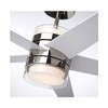 Emerson Lucere 52" Polished Nickel Ceiling Fan LED Satin White Blades with 6-Speed Wall Control - 2 of 4