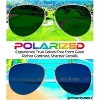 grinderPUNCH Unisex Aviator Sunglasses  Fashionable & Lightweight Frame Suits All Face Shapes  100% UV Protection - 4 of 4