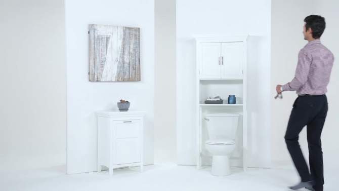 Hayes Space Saver Bath Cabinet White - WyndenHall, 2 of 11, play video