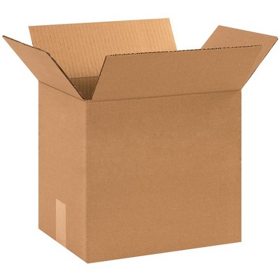 The Packaging Wholesalers Corrugated Boxes 12" x 9" x 10" Kraft 25/Bundle BS120910