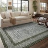 Modern Geometric Washable Rug – Non-Slip Low Pile  Carpet for Living Room, Bedroom & More - 2 of 4