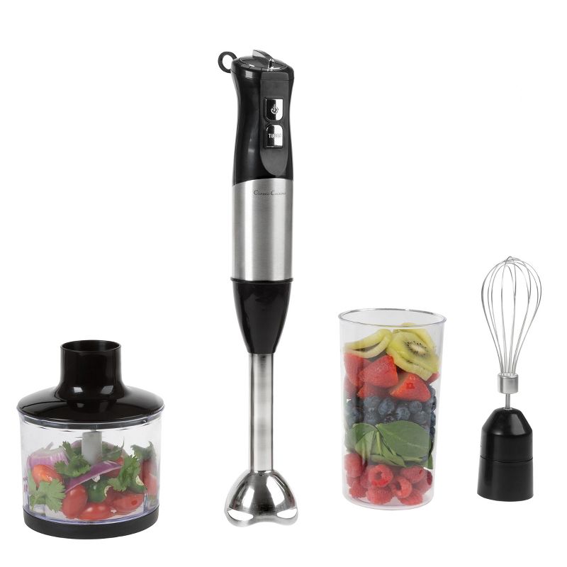 Hastings Home 4-In-1 6-Speed Anti-Splash Immersion Blender With Attachment Set, 4 of 9