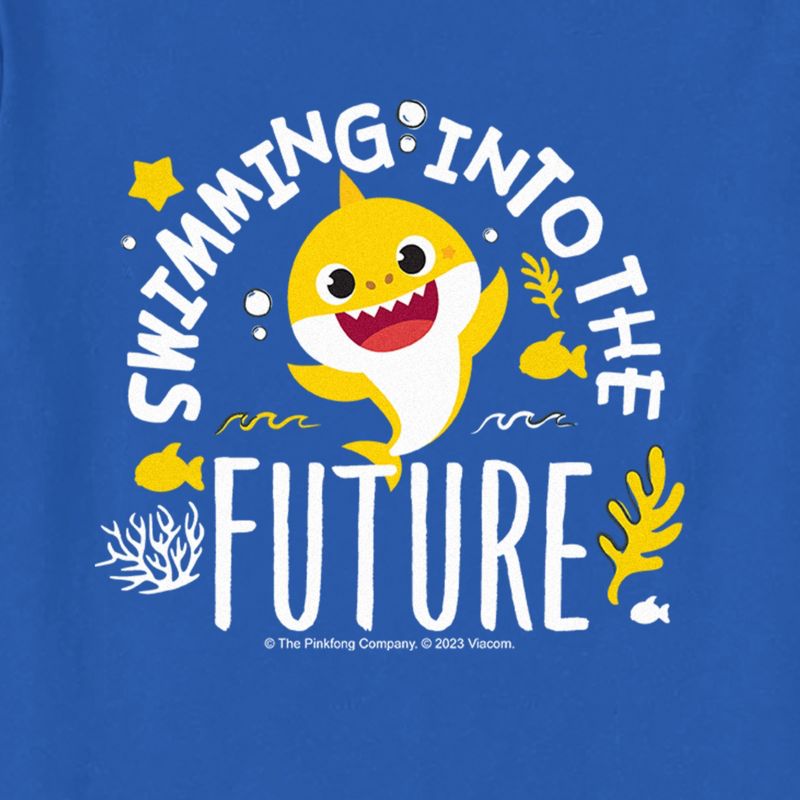 Toddler's Baby Shark Swimming Into the Future T-Shirt, 2 of 4