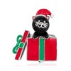 Ross-Simons 8mm Black Agate Bead Christmas Cat Pin/Pendant Necklace With Multicolored Enamel in Sterling Silver Size 18 - 4 of 4