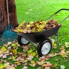 Pure Garden 300lb Capacity Padded Handle Wheelbarrow Black - 2 of 4