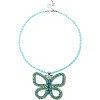 Big Green Butterfly Choker Necklace - Sparkly Green Butterfly Pendant Necklace for Women Halloween Christmas Jewelry Gift - 2 of 4