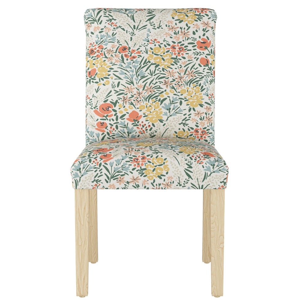 Photos - Dining Table Skyline Furniture Parsons Dining Chair Cameilla: Upholstered Linen & Cotton, Floral Pattern Cameilla Multi