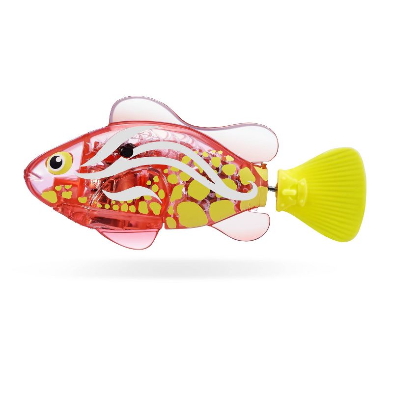 Robo Alive Robo Fish - Pink/Yellow - with Color Change by ZURU, 3 of 10