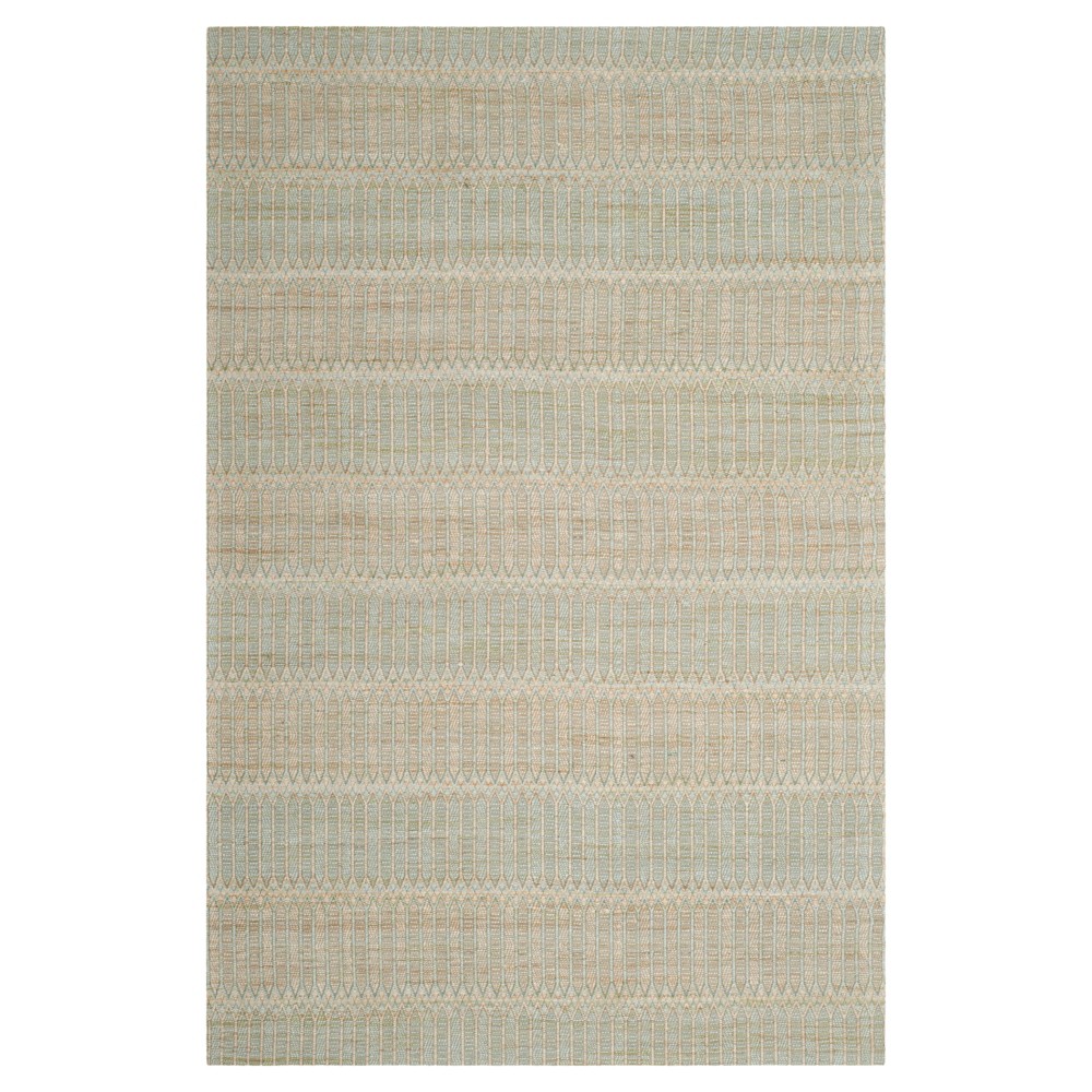 Blue/Gold Stripe Woven Area Rug 4'X6' - Safavieh