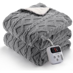 Acekool Heated Throw Blanket, Thick Electric Blanket with 10 Heat Levels and Timer, Machine Washable - 1 of 4