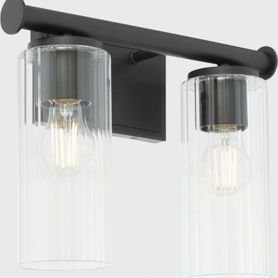 Quorum Lighting Mercier 2 - Light Vanity in  Matte Black
