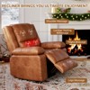 homfan PU Leather Power Lift Recliner Chair with Massage and Heat, Adjustable Furniture for Back, Legs w/ 3 Positions, USB Port, Side Pocket - 4 of 4