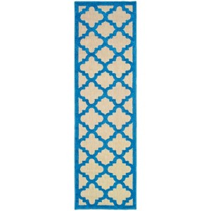 Oriental Weavers Cayman 660L9 Sand / Blue Indoor /Outdoor Area Rug - 2'3" x 7'6" - 1 of 3