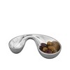 Nambe Morphik Alloy Metal Olive Bowl, Silver,8.75" x 4.5" - 2 of 3