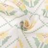 INSPIRE CHIC Women's Floral Printed Cotton Blended Small Square Neck Scarves 1Pc - 4 of 4
