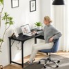 GlasFlength Desks Computer Desk with Storage Bag and Headphone Hook, Small Home Office Writing Study Desk, Black, 30 Inches - 2 of 4