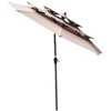 PAGED Square Patio Umbrella Modern Market Umbrella with 8 Steel Ribs, Crank and Cross Base for Garden and Poolside - 3 of 4