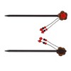 Unique Bargains Hair Chopstick Black Red 1 Pc - 4 of 4
