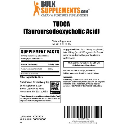 BulkSupplements TUDCA Powder