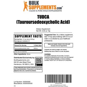 BulkSupplements TUDCA Powder - 1 of 4