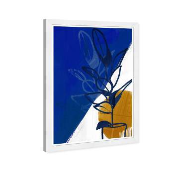 13" x 19" When the Sun Comes Abstract Framed Wall Art Blue - Wynwood Studio