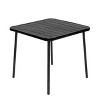 GDFStudio Laura Outdoor 5-Piece Steel Waterproof Dining Set With 4 Chairs and 1 Coffee Table - 3 of 4