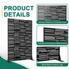 TUYOHW Metal Privacy Screen Outdoor, Decorative Privacy Panels, Freestanding Privacy Screen for Patio, Garden, Pool (White Square) - 3 of 4