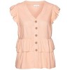 Women's Ruffle Babydoll Blouse Shirt - LASCANA - 2 of 4