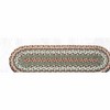 Earth Rugs Buttermilk/Cranberry Oval Stair Tread 27"x8.25" – Braided Jute Rustic Stair Rug in Warm Country Tones - 3 of 3