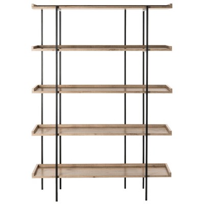 5 Tier Cecilia Wood Etagere Oak - Safavieh