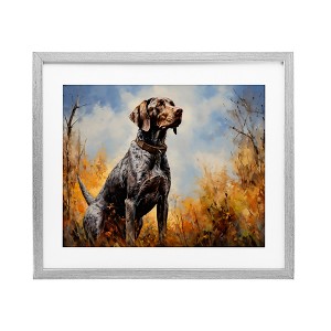Stupell Industries Brown Bird Hunting Dog Framed Print Under Glass Art - 1 of 4