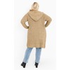 Avenue Women's Plus Size Chelsea Soft Knit Hood Coatigan - 4 of 4