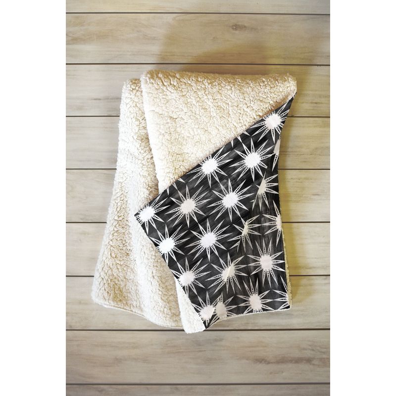 Schatzi Brown Mila Sun Black Fleece Blanket, 50x60 - Deny Designs, 2 of 3