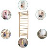 JOYMOR Adults & Teens Multiuse Swedish Ladder Wall Mounted Gym Ladder for Stretching & Therapy Wood - 3 of 4