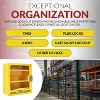 oppli Lockout Tagout Cabinet – Wall-Mountable Steel LOTO Station with 2 Adjustable Shelves – Unfilled Lock Out Tag Out Storage Cabinet (Yellow) - 4 of 4