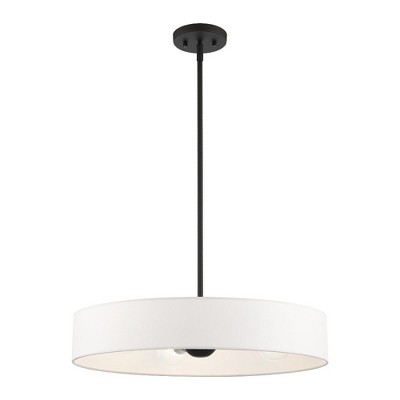 Venlo Elegance 4-Light Indoor/Outdoor Drum Pendant with Crystal Accents
