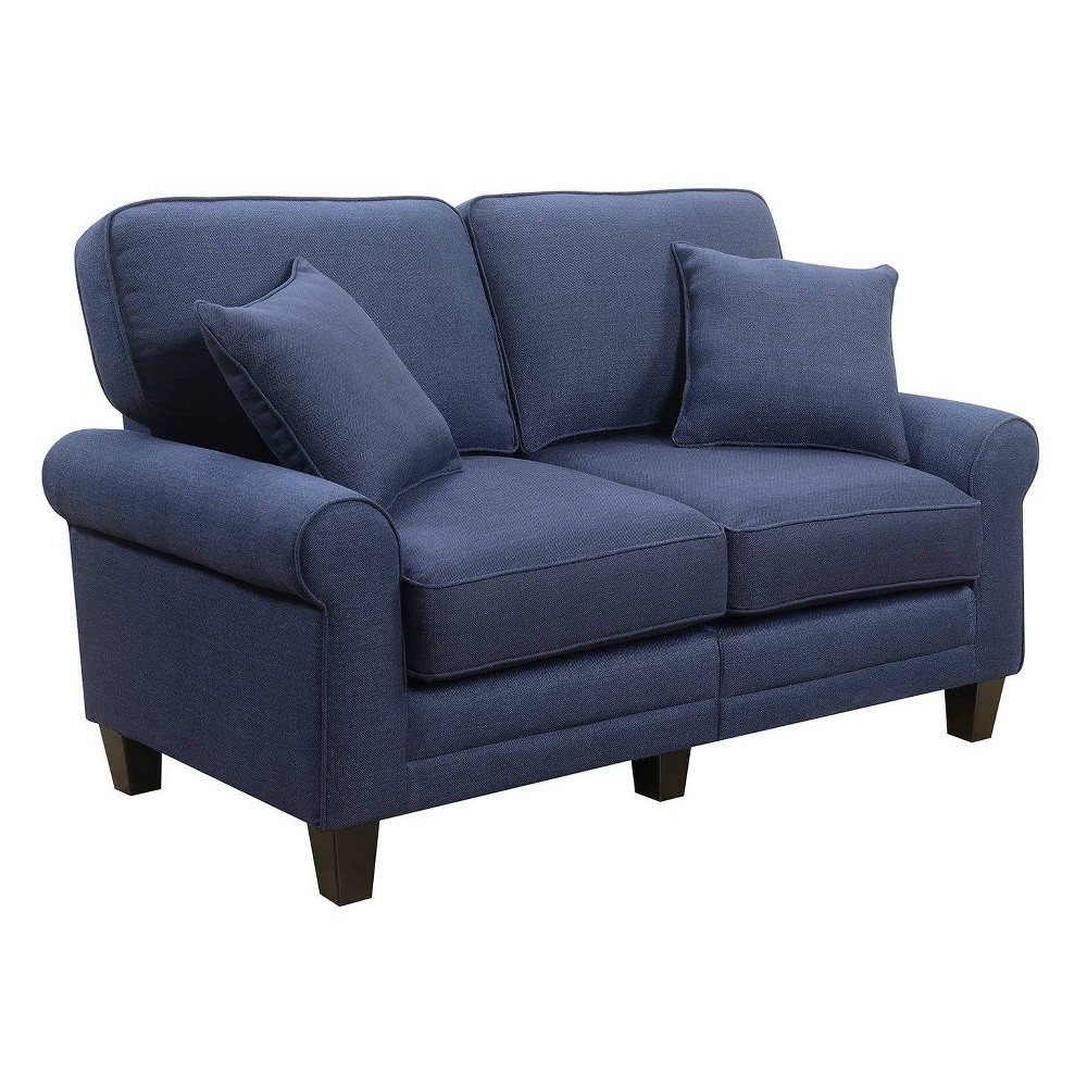 Serta Copenhagen 61  Loveseat Navy Blue