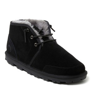 Fireside by Dearfoams Men's Shepparton Lace Up Shearling Bootie - 1 of 4